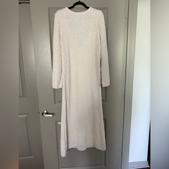 Cream Knit Maxi Sweater Dress - Picture 1 of 5